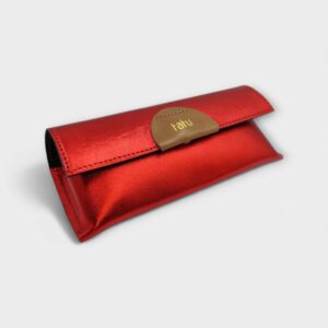 Szemüvegtok - metál piros