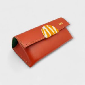 Szemüvegtok - narancspiros