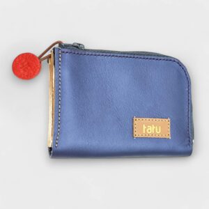 zipp mini pénztárca - metálkék