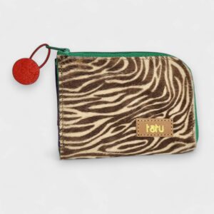 zipp mini pénztárca - zebra