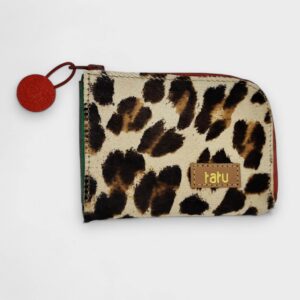 zipp mini pénztárca - szőke leopárd