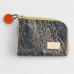 zipp mini pénztárca - fekete/arany
