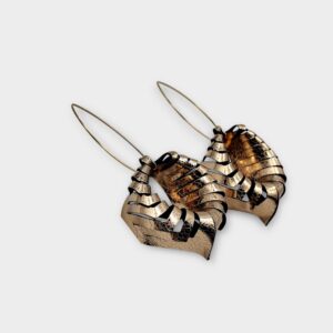 Physalis bőr fülbevaló - arany