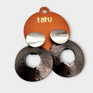 CIRCLE bőr fülbevaló