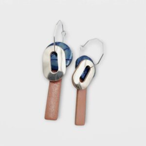 BauHaus bőr fülbevaló