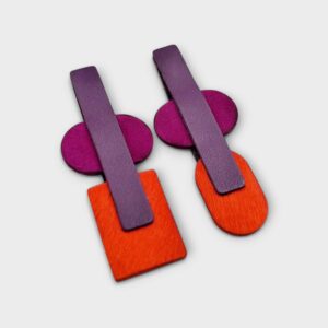 BauHaus bőr fülbevaló