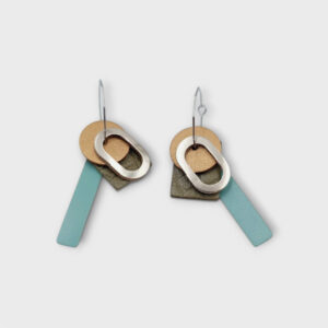 BauHaus bőr fülbevaló