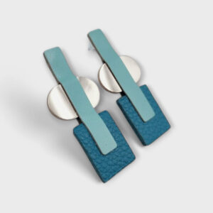 BauHaus bőr fülbevaló