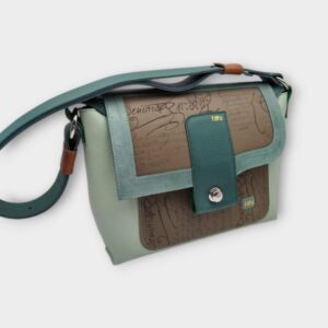 DAVIDA oldaltáska menta/kalligráf