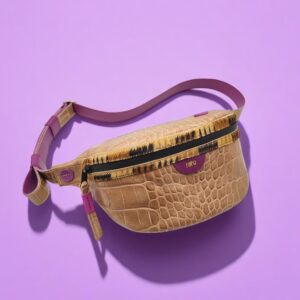 crossbody - camel/lila