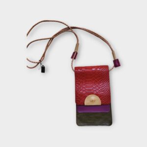 telefontartó táska - bordó