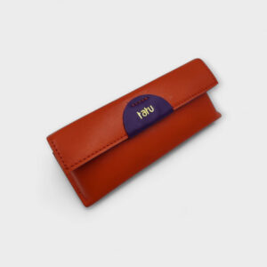 Szemüvegtok - narancspiros