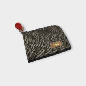 zipp mini pénztárca - bronz hüllőmintás