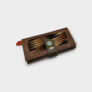 ENY női pénztárca - rusztikus barna / zikkzakk