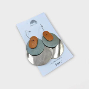 BauHaus bőr fülbevaló