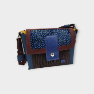 DAVIDA oldaltáska kék pettyes