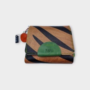 guba mini bőr pénztárca - tigris