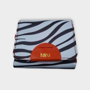 guba mini bőr pénztárca - zebra