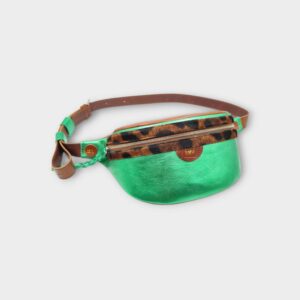 crossbody -metálzöld