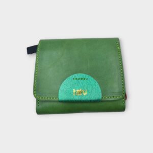 guba mini bőr pénztárca -zöld